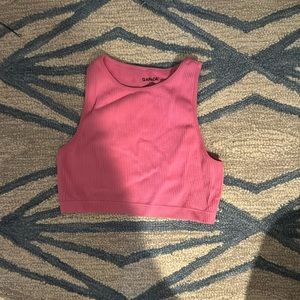 Garage pink crop top